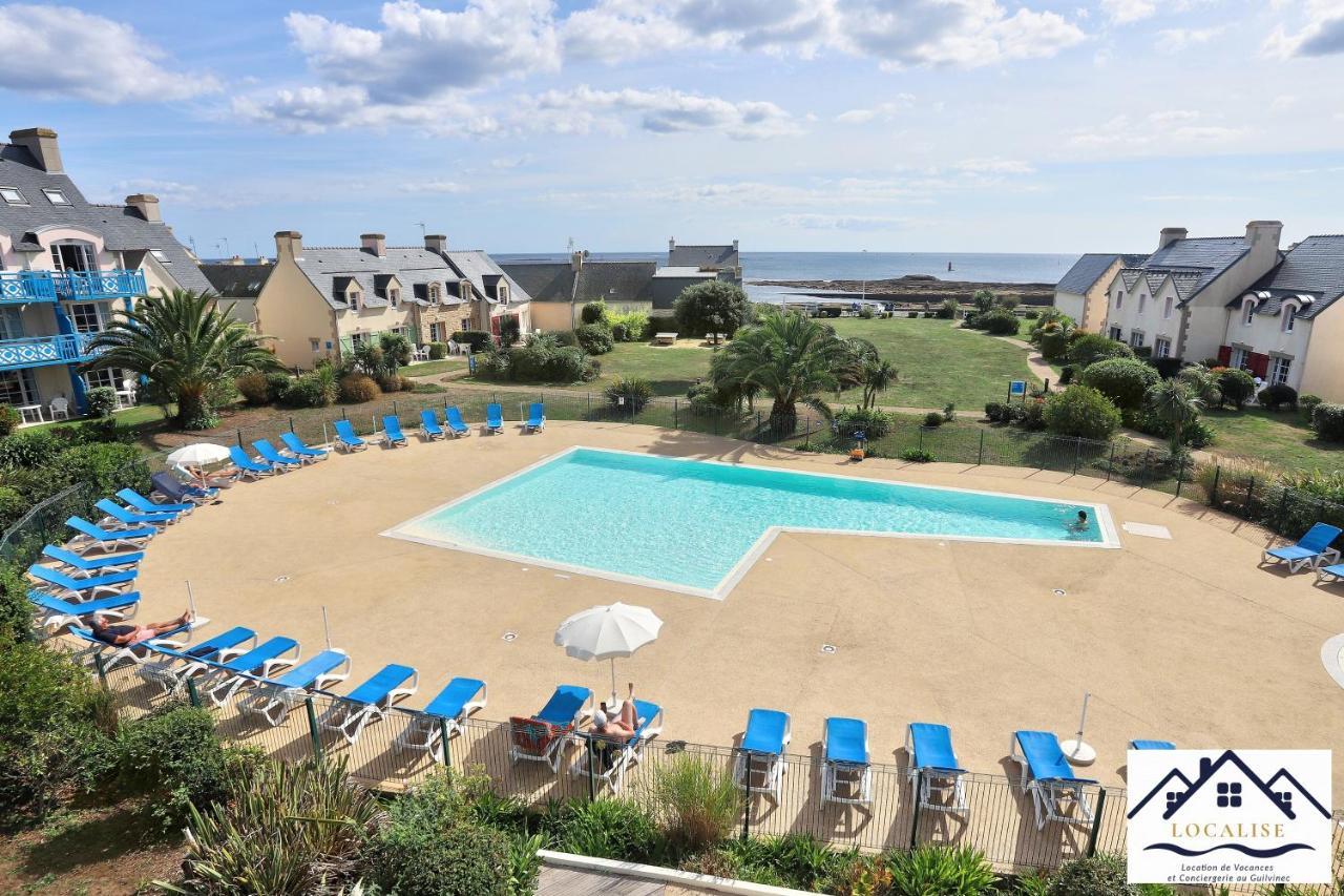 LocaLise au Guilvinec - A16 - Vue sur la mer, la piscine et le jardin - Tout à pied, plages, port, centre, commerces, marché - Wifi inclus - Animaux bienvenus - Linge de lit inclus Extérieur photo